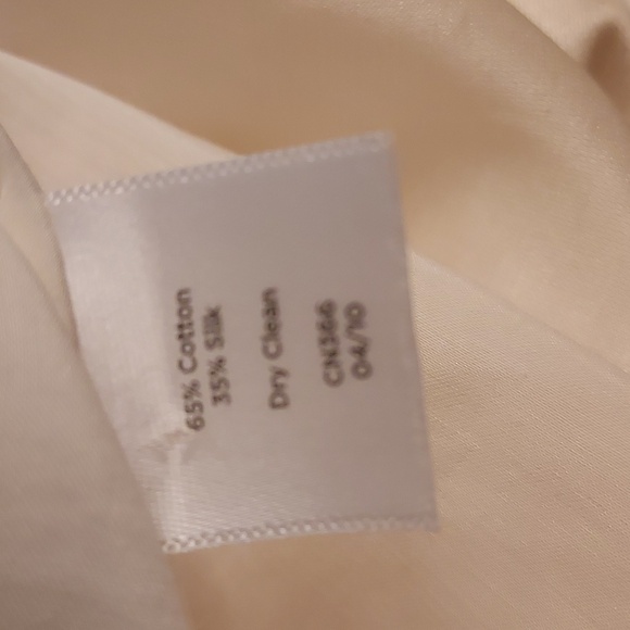 Talbots Cream Ruffle Blouse - Picture 3 of 7